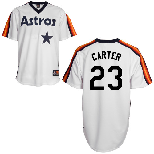 Chris Carter #23 Youth Baseball Jersey-Houston Astros Authentic Home Alumni Association MLB Jersey